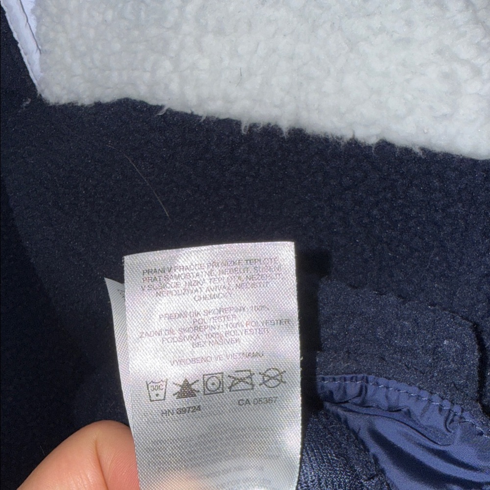 Columbia Navy and White Fleece Pullover - Picture 8 of 8
